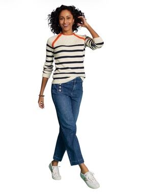 Talbots Sailor Jeans High Rise Cropped 12P Like New